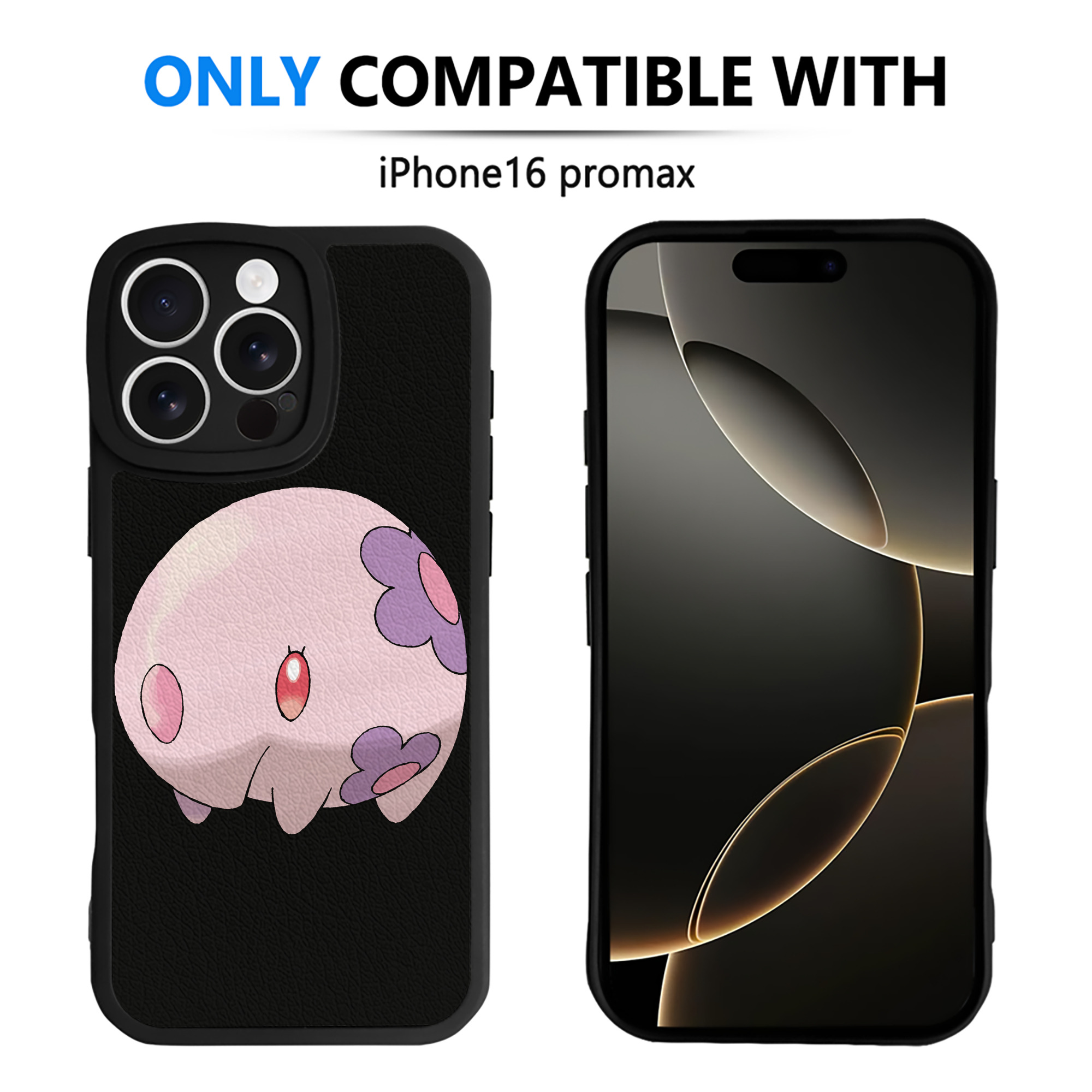 （画像用） ポケットモンスター Pokémon 【iPhone 16シリーズ対応】シリコンスマホケース（レザー調） 材質：シリコン